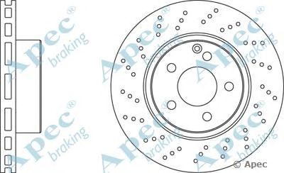 APEC BRAKING dsk2132 -  Тормозной диск